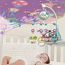 Musical Baby Crib Mobile with Lights Music Projection for Infants Remote Control Crib Toys for Newborn Baby Mobile for Crib Toys