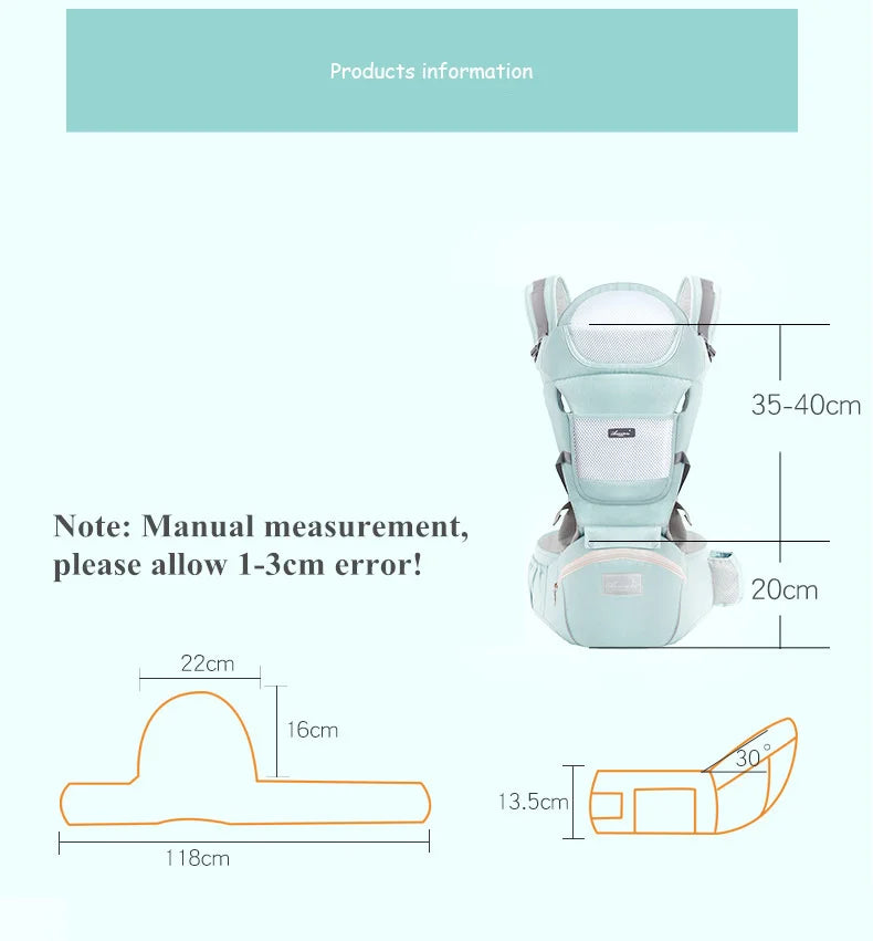 Baby Carrier Ergonomic Infant Multifunctional Waist Stool Newborn To Toddler Multi-use Before and After Kangaroo Bag Accessories