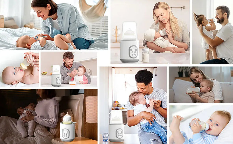 Newborn Baby Feeding Bottle Warmer & Sterilizers Accurate Temperature Control Food Milk Warmers Baby Accessories EU Plug