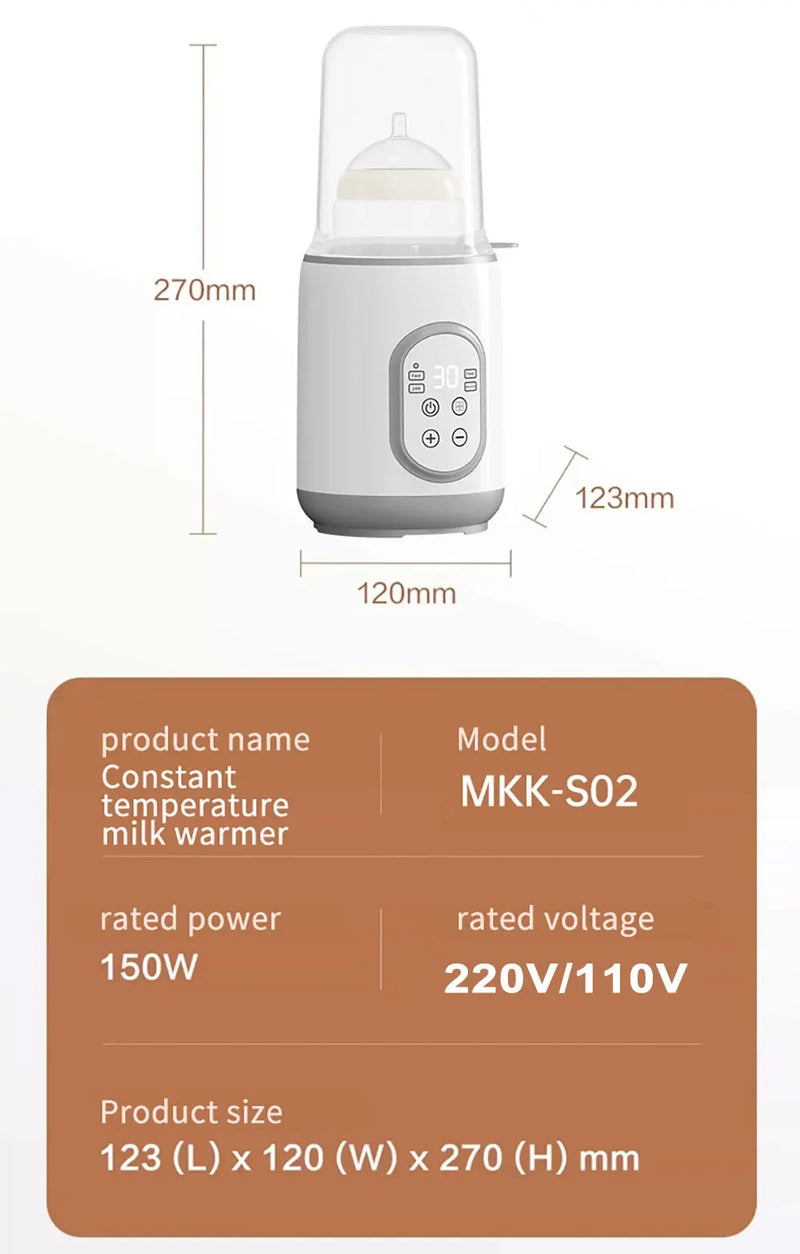 Newborn Baby Feeding Bottle Warmer & Sterilizers Accurate Temperature Control Food Milk Warmers Baby Accessories EU Plug