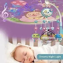 Musical Baby Crib Mobile with Lights Music Projection for Infants Remote Control Crib Toys for Newborn Baby Mobile for Crib Toys