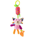 Baby Sensory Hanging Rattles Soft Learning Toy Plush Animals Stroller Infant Car Bed Crib with Teether for Bebe Babies Toddlers