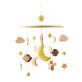 Baby Crib Mobile Wooden Bed Bell Rattle Toy Soft Felt Hot Air Balloon Wind Chime Pendant Newborn Comfort Bed Bell Toys Baby Gift