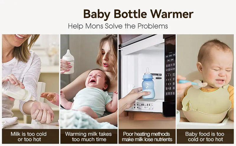 Newborn Baby Feeding Bottle Warmer & Sterilizers Accurate Temperature Control Food Milk Warmers Baby Accessories EU Plug