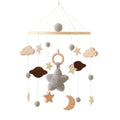 Baby Crib Mobile Wooden Bed Bell Rattle Toy Soft Felt Hot Air Balloon Wind Chime Pendant Newborn Comfort Bed Bell Toys Baby Gift